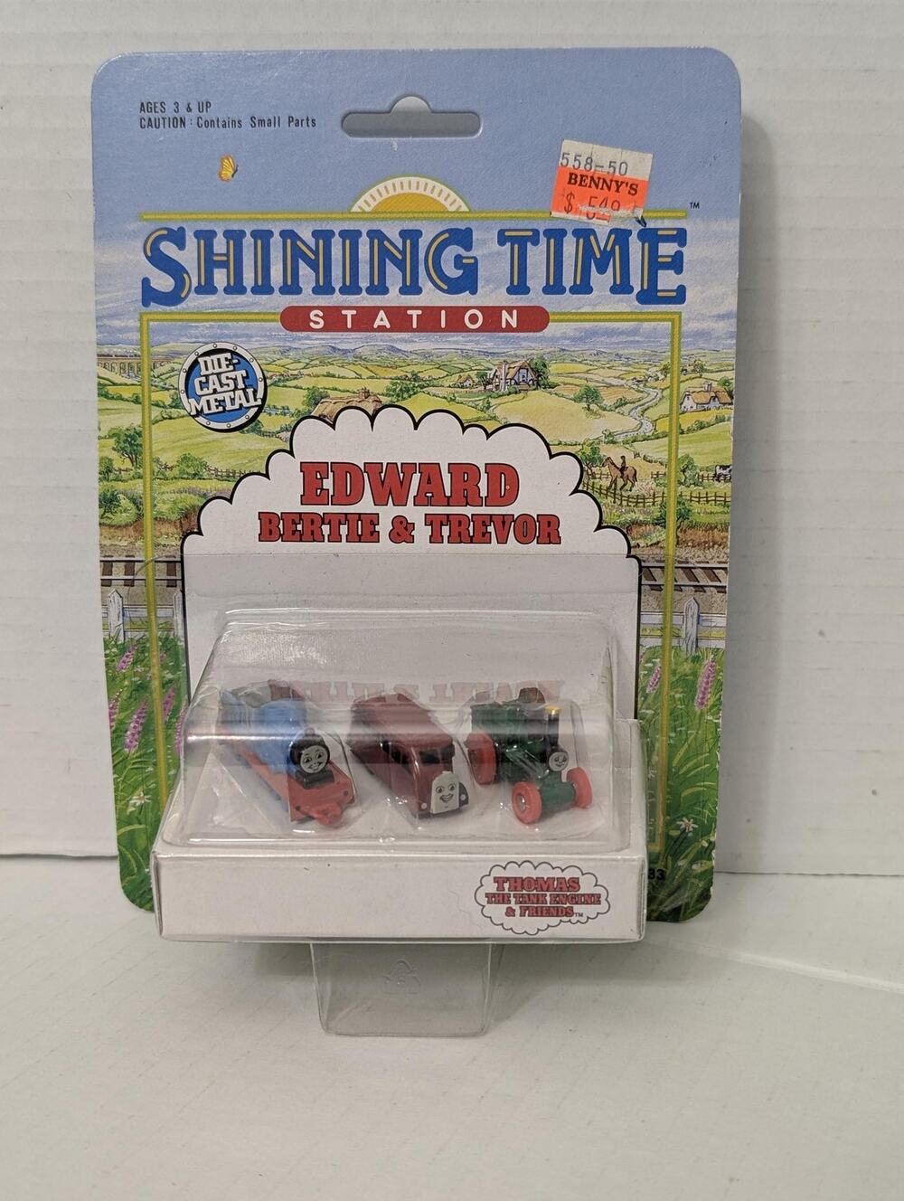 Vintage 1991 ERTL Shining Time Station Miniature Edward Bertie Trevor Diecast